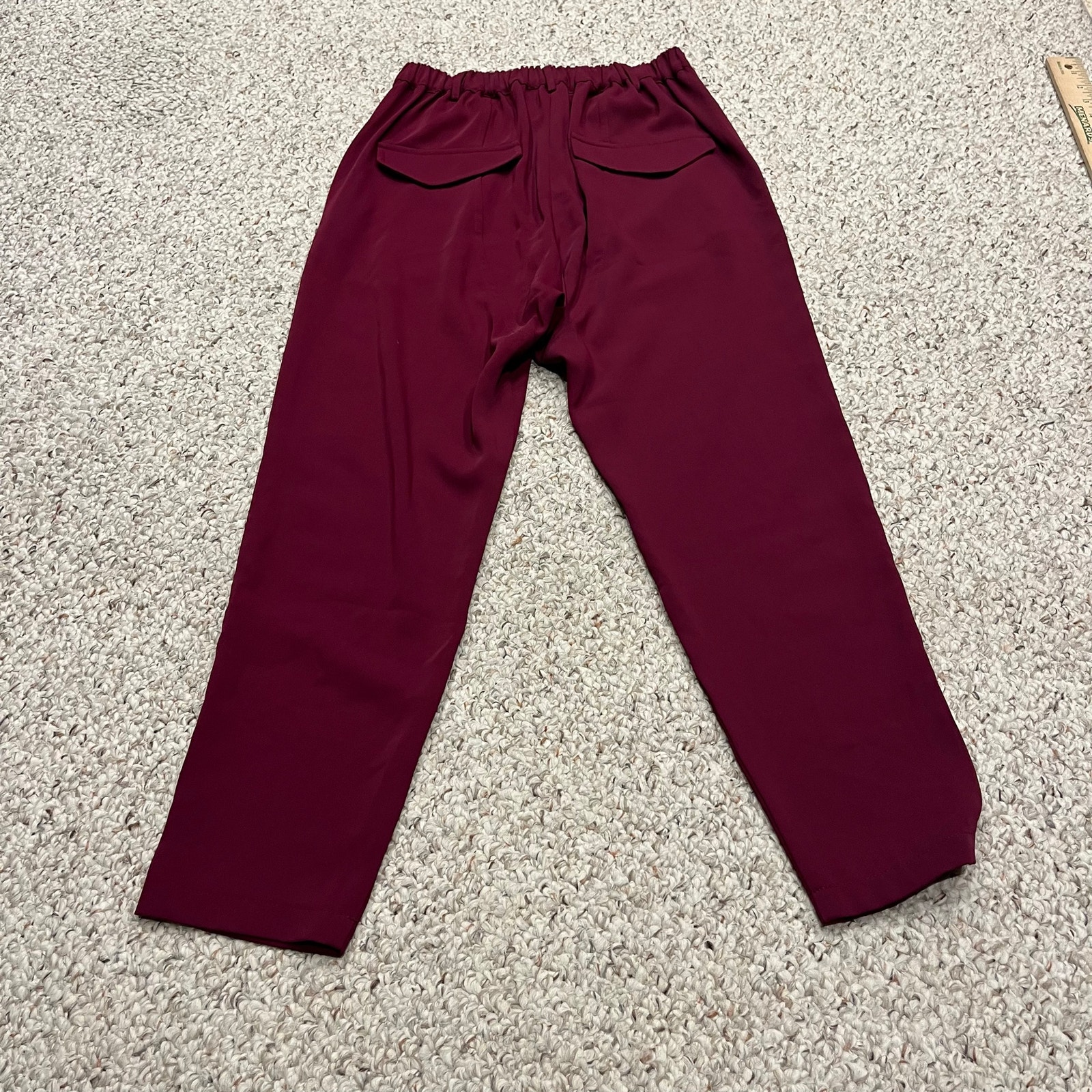 New Ruti Feeling Cool Trouser Pants 00 French Plum Drop Crotch Preppy Classic — image 7 of 7